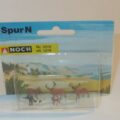 3376 NOCH Figurine Un Chasseur son chien 2 Cerfs 1 Biche 1 Faon