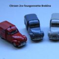 voitures automobiles Citroen 2cv fourgonnette Brekina HO