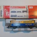 1005 FLEISCHMANN Wagon Plat conteneur DANZAS 5233