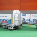 LOT DE 2 BEAUX WAGONS HABILS « APPROZ » SBB-CFF RIVAROSSI / HJ JOUEF NEUFS HR 6580 # ROCO-LS MODELS-TRIX-REE