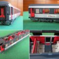 MODELE UNIQUE : Belle voiture corail rénovée Intercités A9u 1ère classe à compartiments améliorée ROCO 45755 EXCELLENT ETAT #JOUEF-LS MODELS